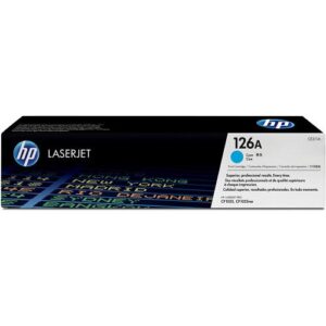 HP 126A Cyan Original LaserJet Toner Cartridge, CE311A