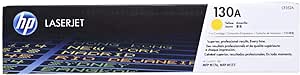 HP 130A Yellow Original LaserJet Toner Cartridge, CF352A