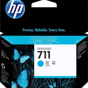 HP 711  Cyan DesignJet Ink Cartridge (CZ130A) 29-ml