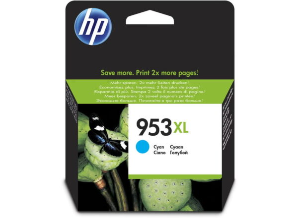 HP 953XL High Yield Cyan Original Ink Cartridge (F6U16AE)