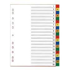 Divider 1-20 Colors