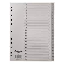Divider 1-20 Gray