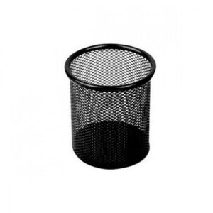 Pen Holder Metal Mesh Black