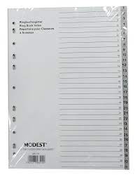 Divider 1-31 Colors