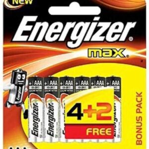Battery Energizer AAA Batteries 4+2 =6