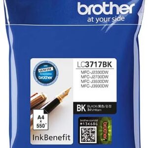 Brother Genuine Lc3717Bk High Yield Black Printer Ink Cartridge