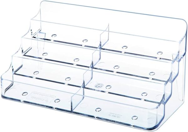 Business Card Holder, 8 Pocket Acrylic Business Card Holder 