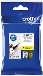 Brother Genuine Lc3717Y High Yield Yellow Printer Ink Cartridge
