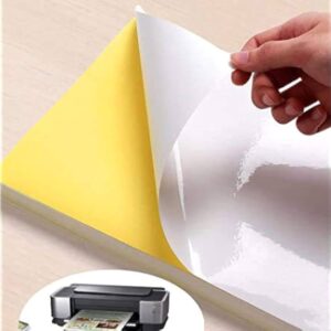Glossy Sticker A4  1 Pkt in  20 Pcs