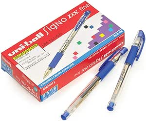 Pen Uni-Ball Signo DX Tip 0.7mm Gel Rollerball 1 Pc Blue UM151