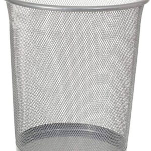 Dust Bin Metal Silver