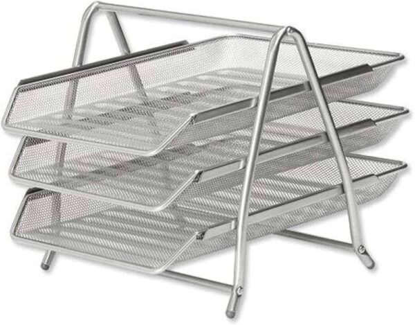 Paper Tray 3 Lawyer Metal Silver