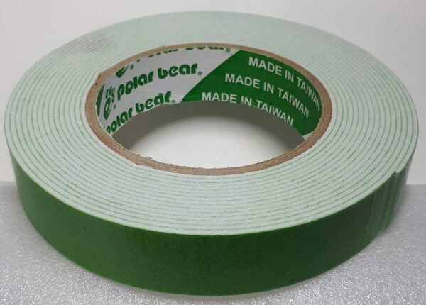 Double Tape Foam 1 inch 5 Mtr Green