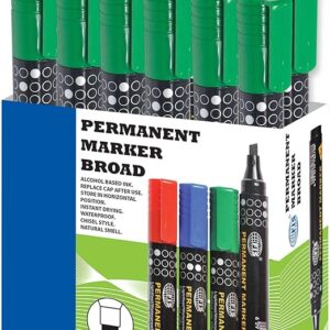 Marker Permanent Chisel Tip ( Cut Tip ) Black