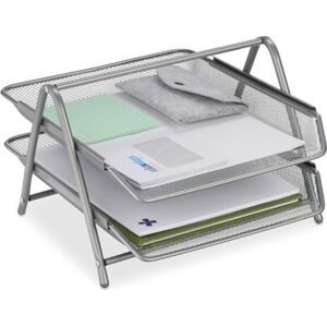 Paper Tray 2 Lawyer Metal Silver