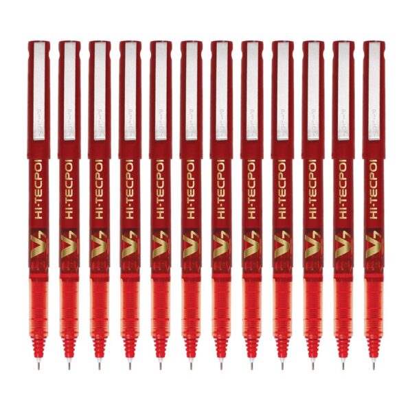 Pen Pilot V7 Red Liquid Ink Rollerball 0.7 mm Tip 1 Pc
