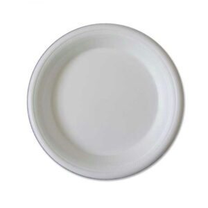 Foam Disposable White Round Foam Plate (25 Pcs)