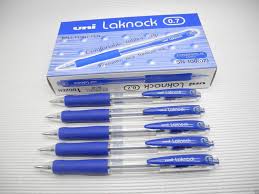 Pen Uni-ball Laknock SN100 0.7mm Blue Ballpoint Pack of 12 Blue