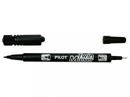 Pilot Twin Marker Black Pack of 1 Pc