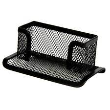 Business Card Holder Metal Black