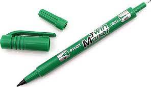 Pilot Twin Marker Green  1 Pc