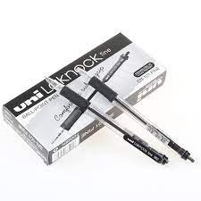 Pen uni-ball Laknock  SN100 Ballpoint 0.7 mm Pack of 12 Black