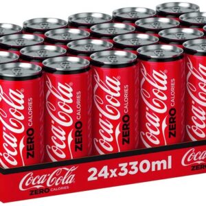 Coca-Cola Regular Carbonated Soft Drink In Can, 330 Ml (Pack Of 24 )