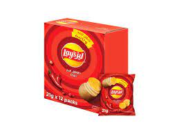 Lay's Potato Chips Chili 21g (Pack of 12)