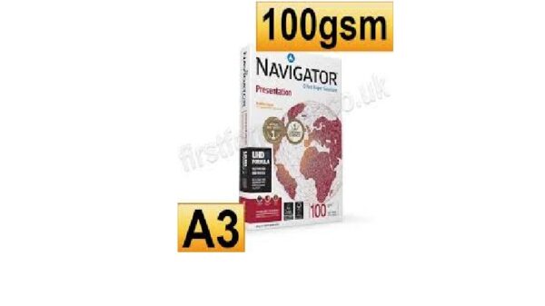 Navigator A3 Paper 100GSM  500 Sheets 1 Pkt