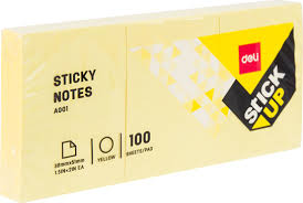 STICKY NOTE 1.5X2 POST IT  YELLOW 12 PADS