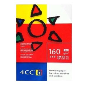 A4 Paper 4CC 160GSM  250 Sheets 1 Pkt