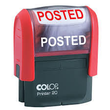 Stamp self ink Posted