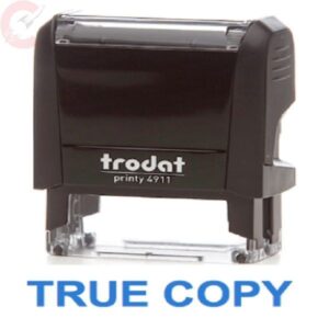 Stamp self ink  True Copy