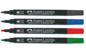 Faber Castell Permanent Marker Bullet Tip 4 pcs
