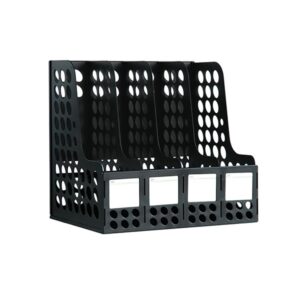 Magazine Rack Plastic 4 Column Deli 9834 