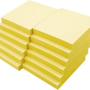 STICKY NOTE 3X3 POST IT  YELLOW 12 PADS