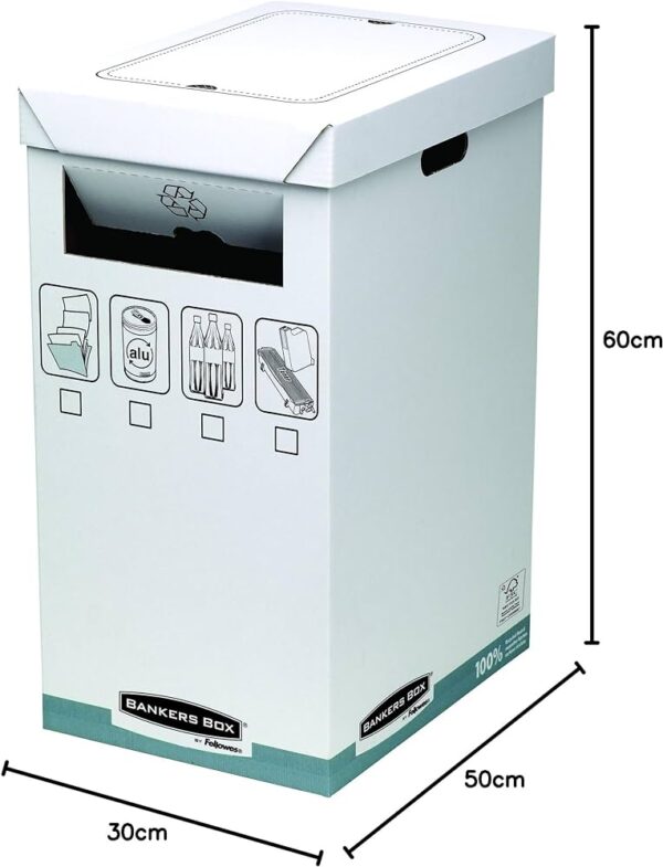 Storage Box Fellowes Banker System Recycle Bin 193201 1 Pkt ( 5 Pcs )
