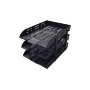 Paper Tray Plastic Black 3 Layer Deli 9215 