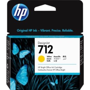 HP Cartridge 712 Yellow 29-ml  DesignJet Ink   