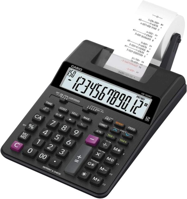 Casio Calculator HR-100RC Printing Calculator