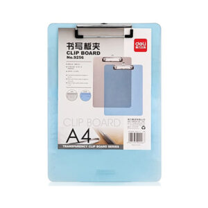 Clip Board  or Exam pad A4 Single Deli  9252 Blue 