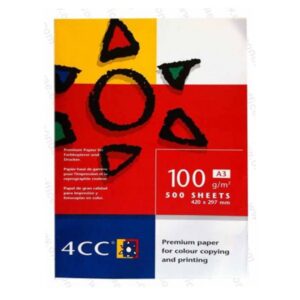 A3 Paper 4CC 100GSM  500 Sheets 1 Pkt