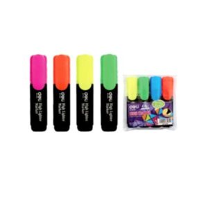 Highlighter Chisel E37232 4pcs Deli 