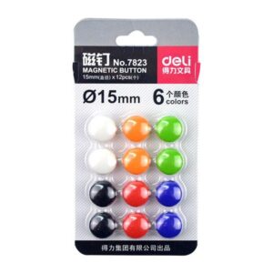 White Board Magnets 15mm 7823 12pcs Deli 