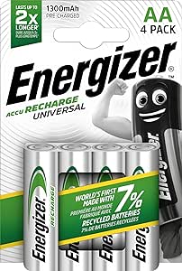 Energizer Recharge Mini Includes 4 Pcs  AA