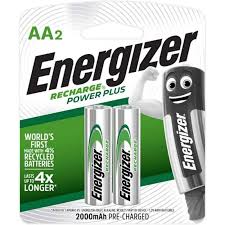 Energizer Recharge Mini Includes 2 Pcs  AA Batteries 