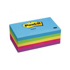 Post it Note Pad 3M 655-5PK 3×5 Neon Color 