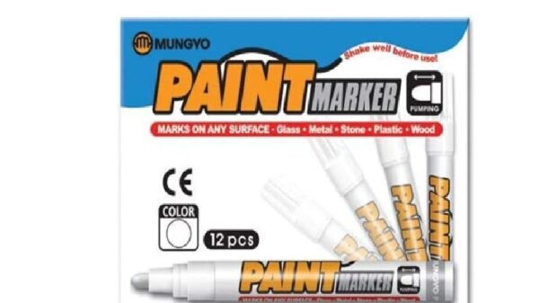 Paint Marker-White Color-12Pcs Mungyo