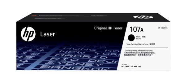 HP 107A Black Original Laser Toner Cartridge - (W1107A)