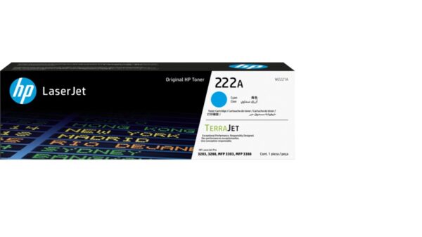 HP TONER 222A CYAN Toner Cartridge | W2221A